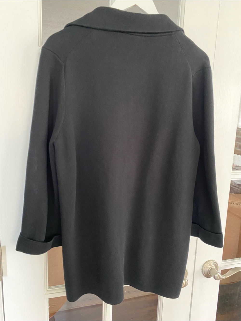 Quince Organic Cotton Open Blazer Medium Black - Picture 7 of 12